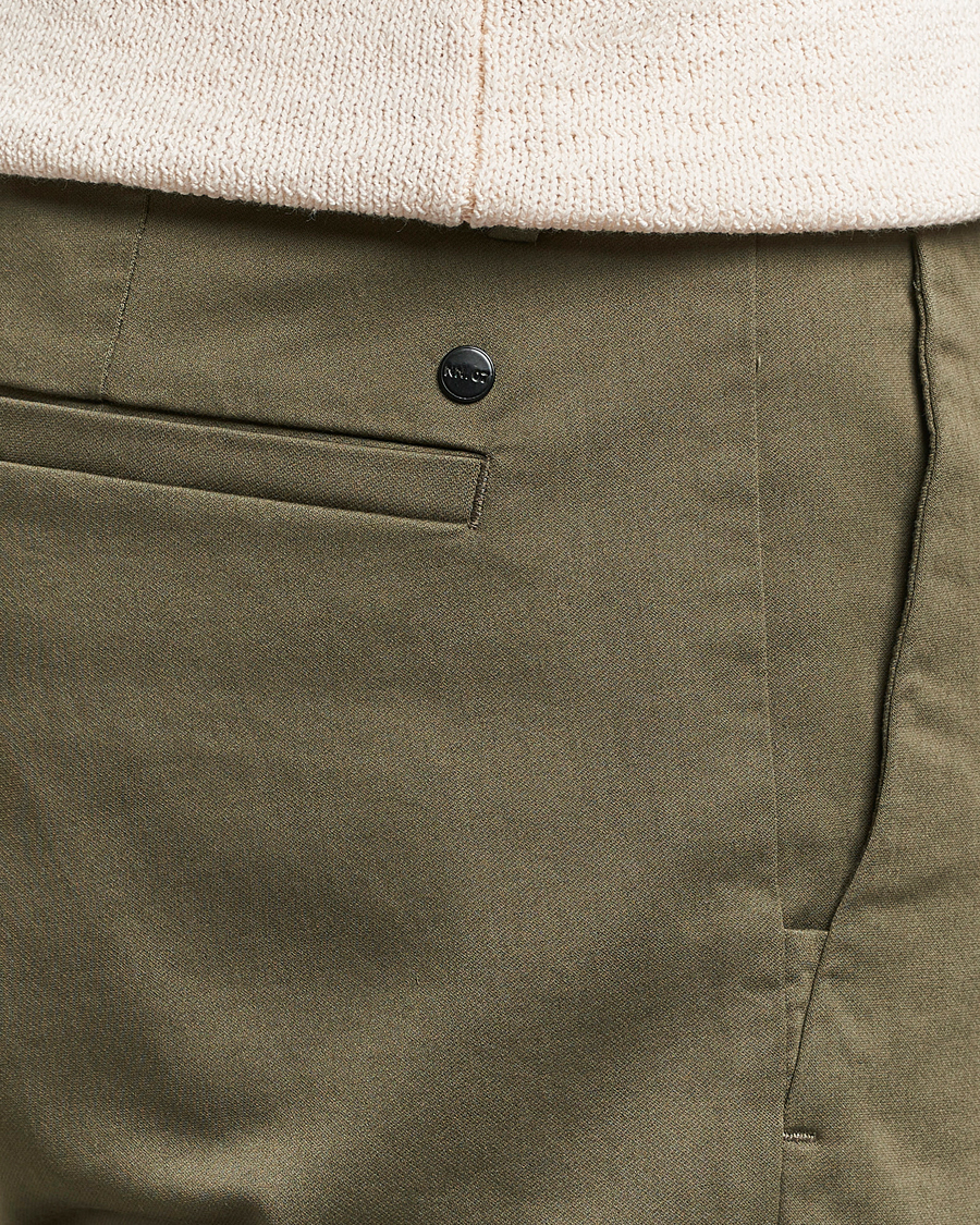 Hombres | Pantalones | NN07 | Theo Regular Fit Stretch Chinos Capers Green