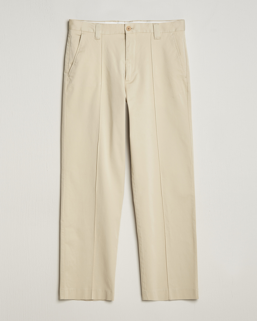 Hombres | Pantalones | NN07 | Tauber Pleated Trousers Ecru