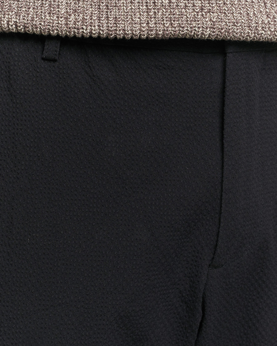 Hombres | Pantalones | NN07 | Billie Seersucker Drawstring Trousers Black