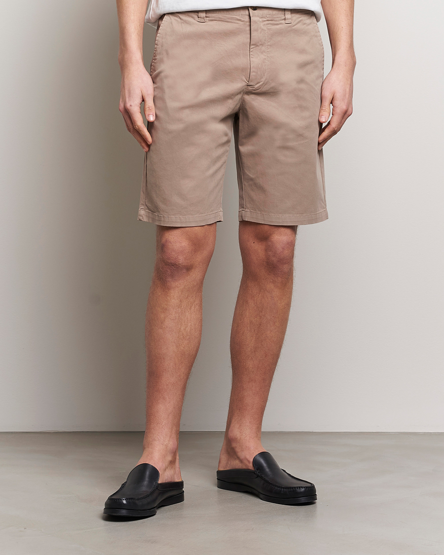 Hombres | Pantalones cortos chinos | NN07 | Crown Shorts Greige