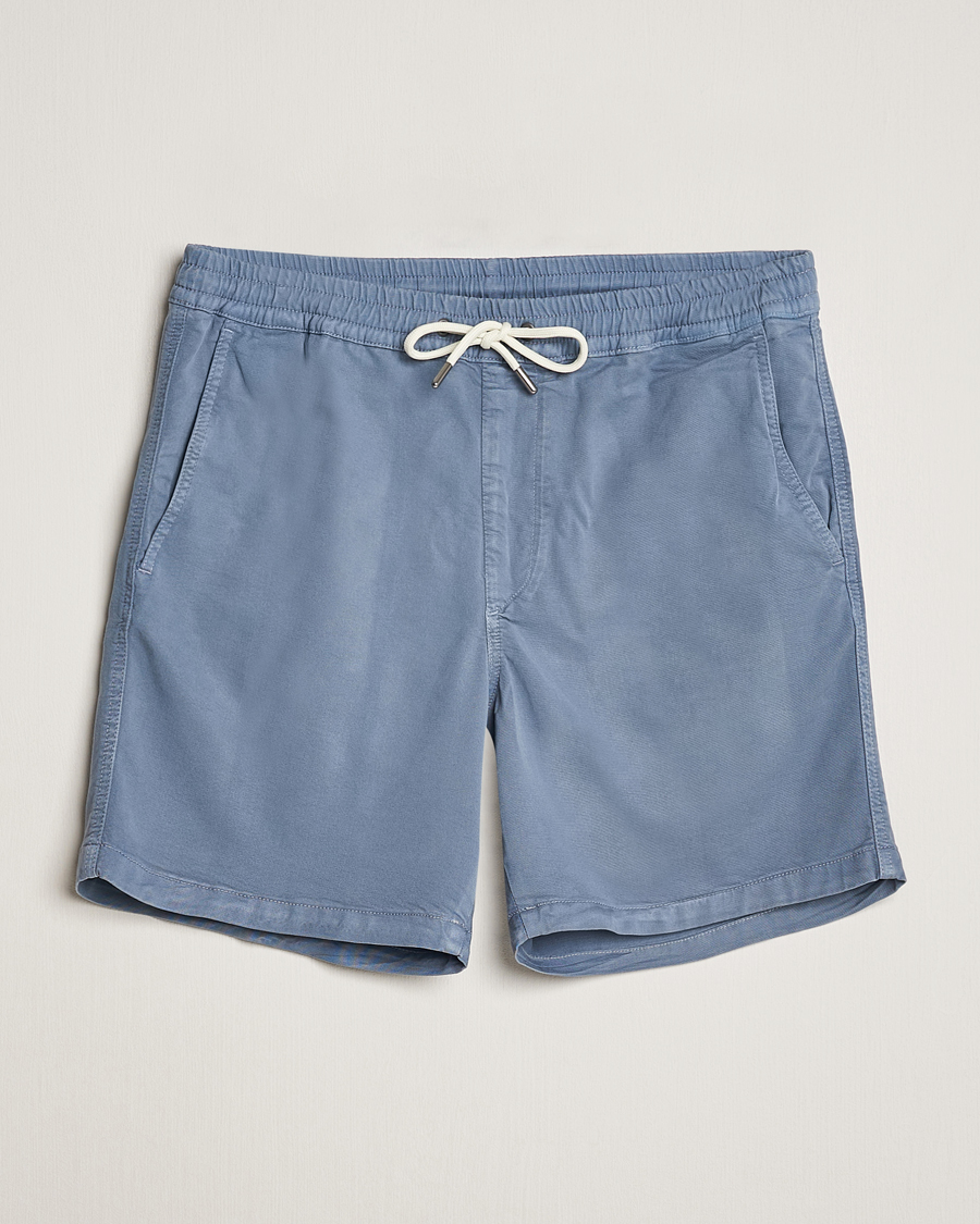 Hombres | Pantalones cortos | NN07 | Gregor Tencel Drawstring Shorts Swedish Blue