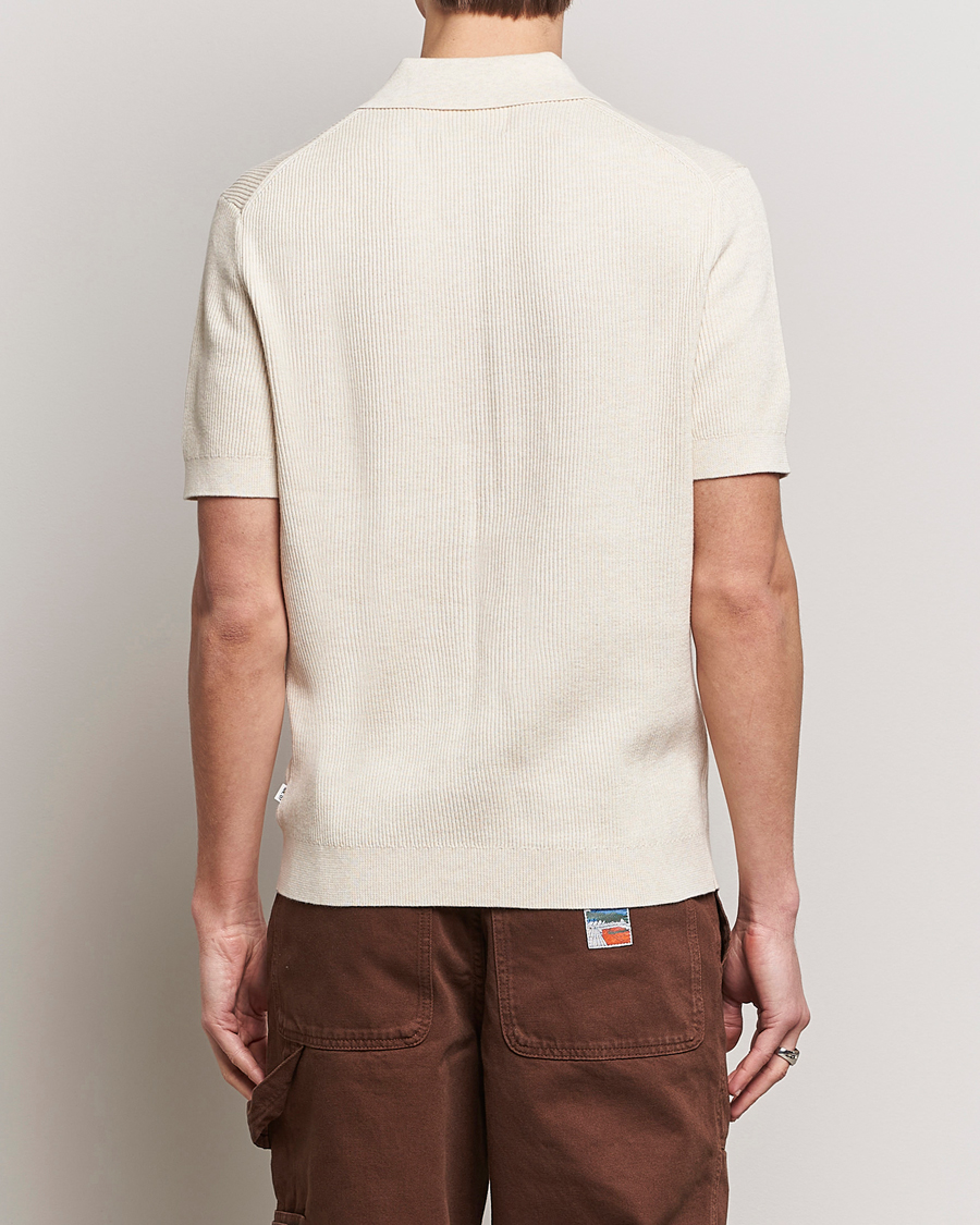 Hombres | Polos | NN07 | Hansie Zip Polo Ecru