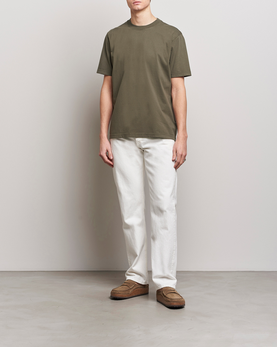 Hombres | Camisetas | NN07 | Adam Pima Crew Neck T-Shirt Capers Green