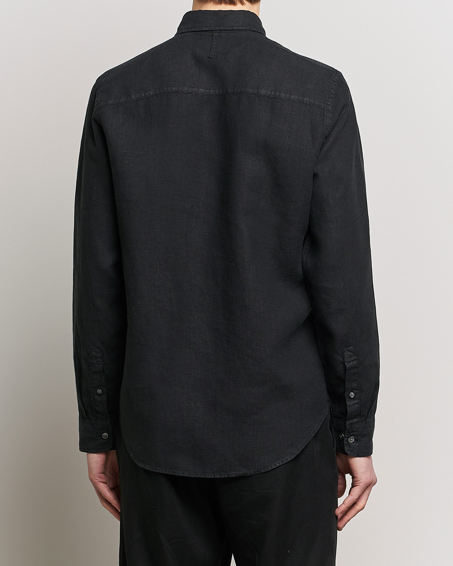 Hombres | Camisas | NN07 | Arne Linen Shirt Black