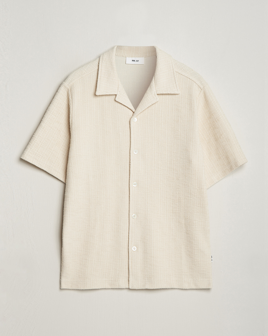 Hombres | Camisas | NN07 | Julio Short Sleeve Shirt Ecru