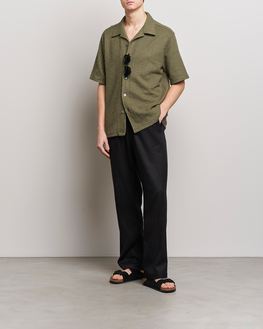 Hombres | Camisas | NN07 | Julio Short Sleeve Shirt Capers Green