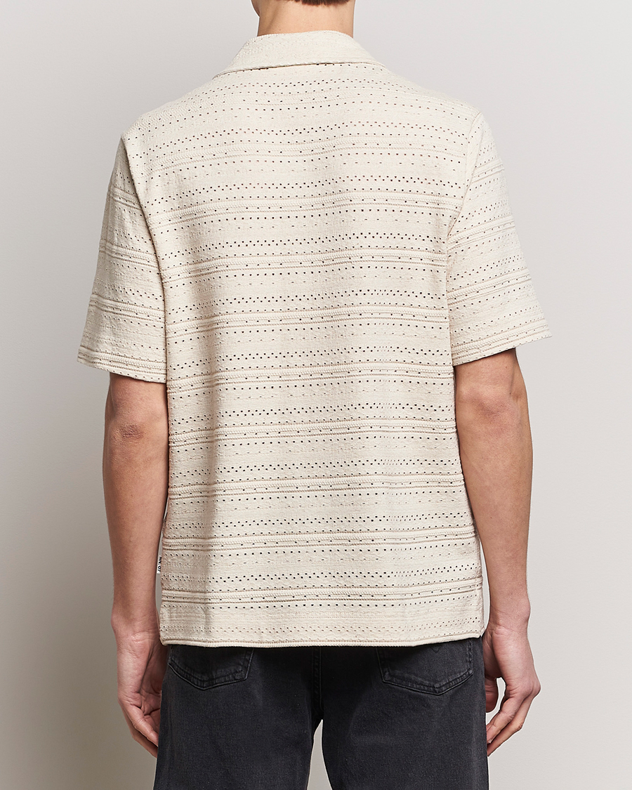 Hombres | Camisas | NN07 | Julio Knitted Short Sleeve Shirt Ecru