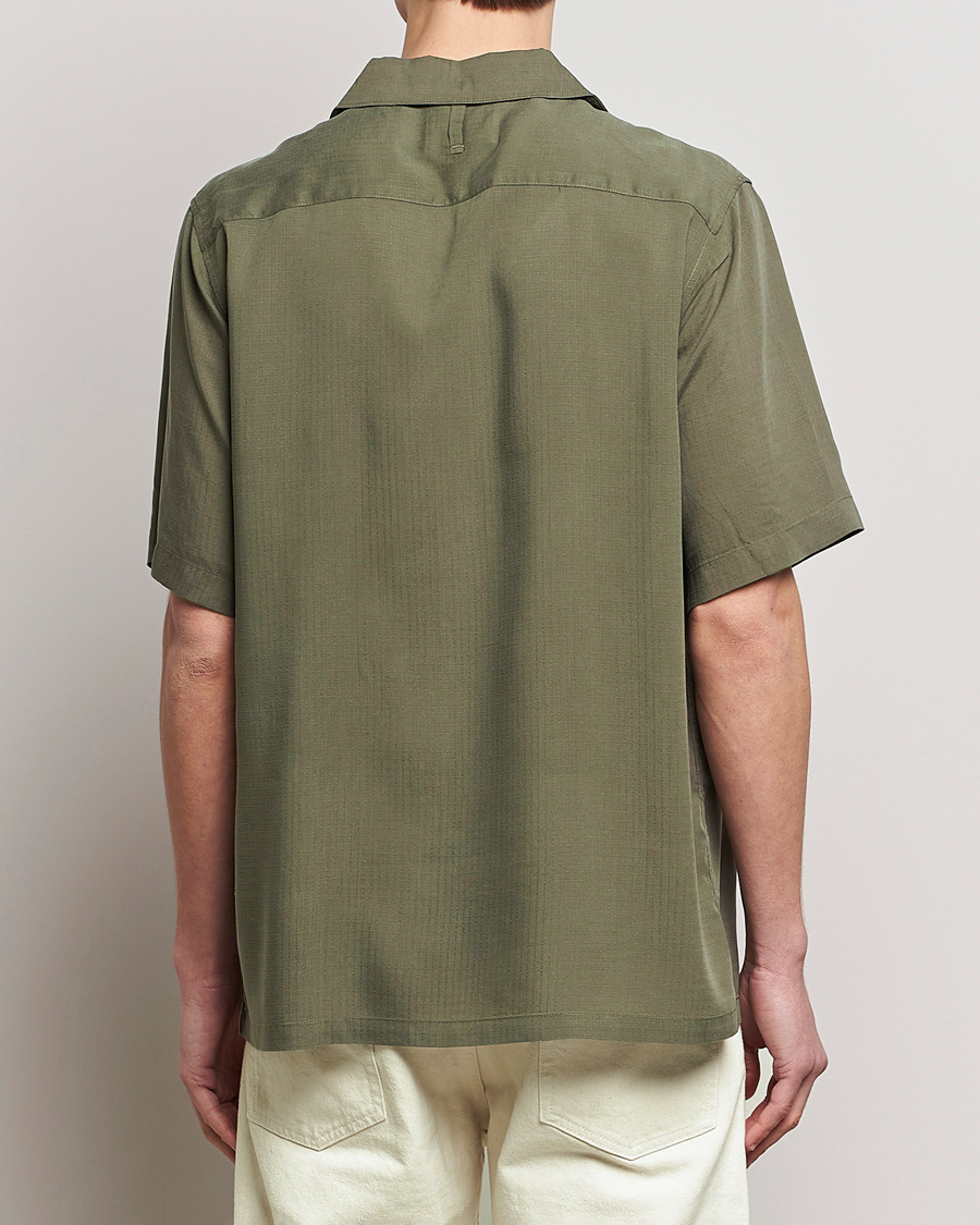 Hombres | Camisas | NN07 | Julio Ripstop Short Sleeve Shirt Capers Green