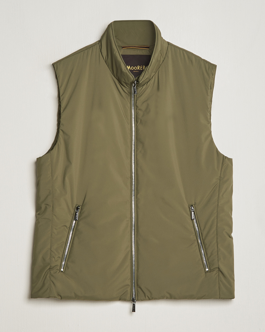 Hombres | Abrigos y chaquetas | MooRER | Senio Padded Vest Green