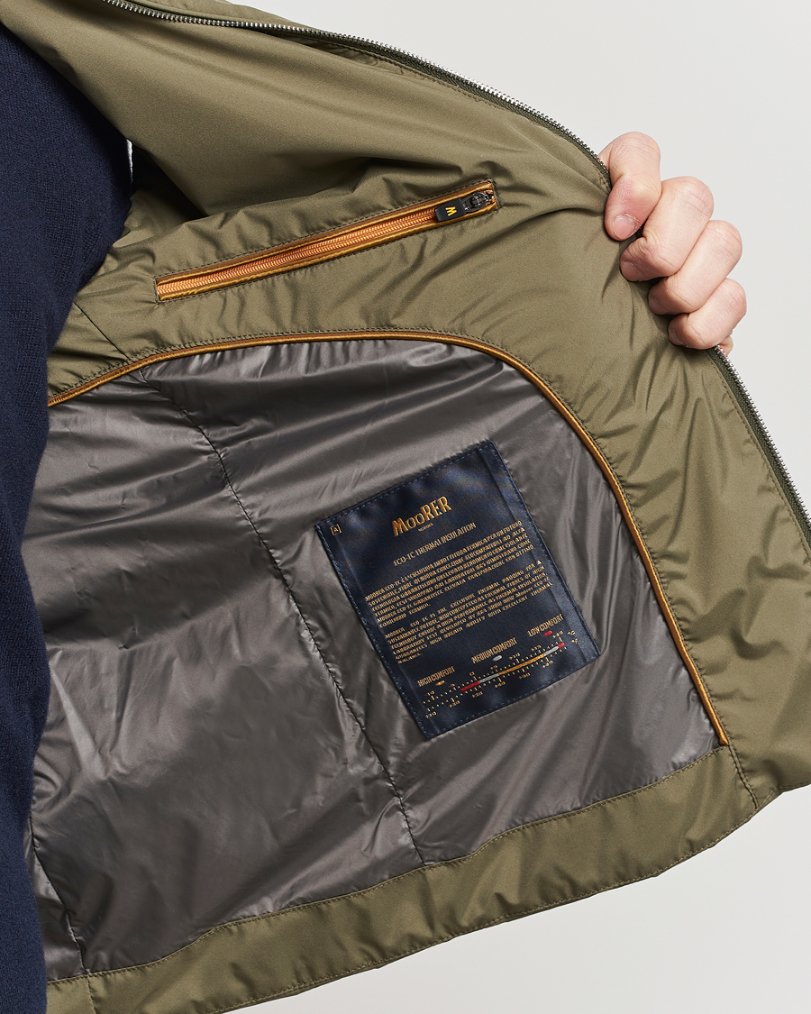 Hombres | Abrigos y chaquetas | MooRER | Senio Padded Vest Green