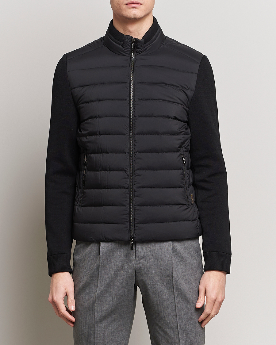 Hombres | Abrigos y chaquetas | MooRER | Hybrid Padded Jacket Black