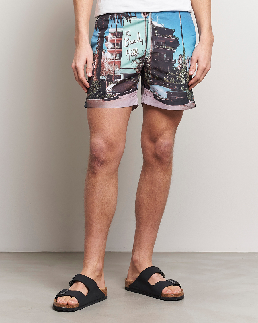 Hombres | Bañadores | Orlebar Brown | Bulldog Photographic Swimshorts Beverly Hills