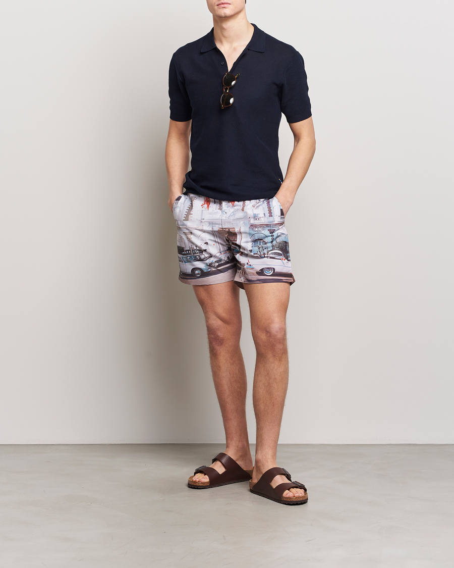 Hombres | Bañadores | Orlebar Brown | Bulldog Photographic Swimshorts Carlton Cannes