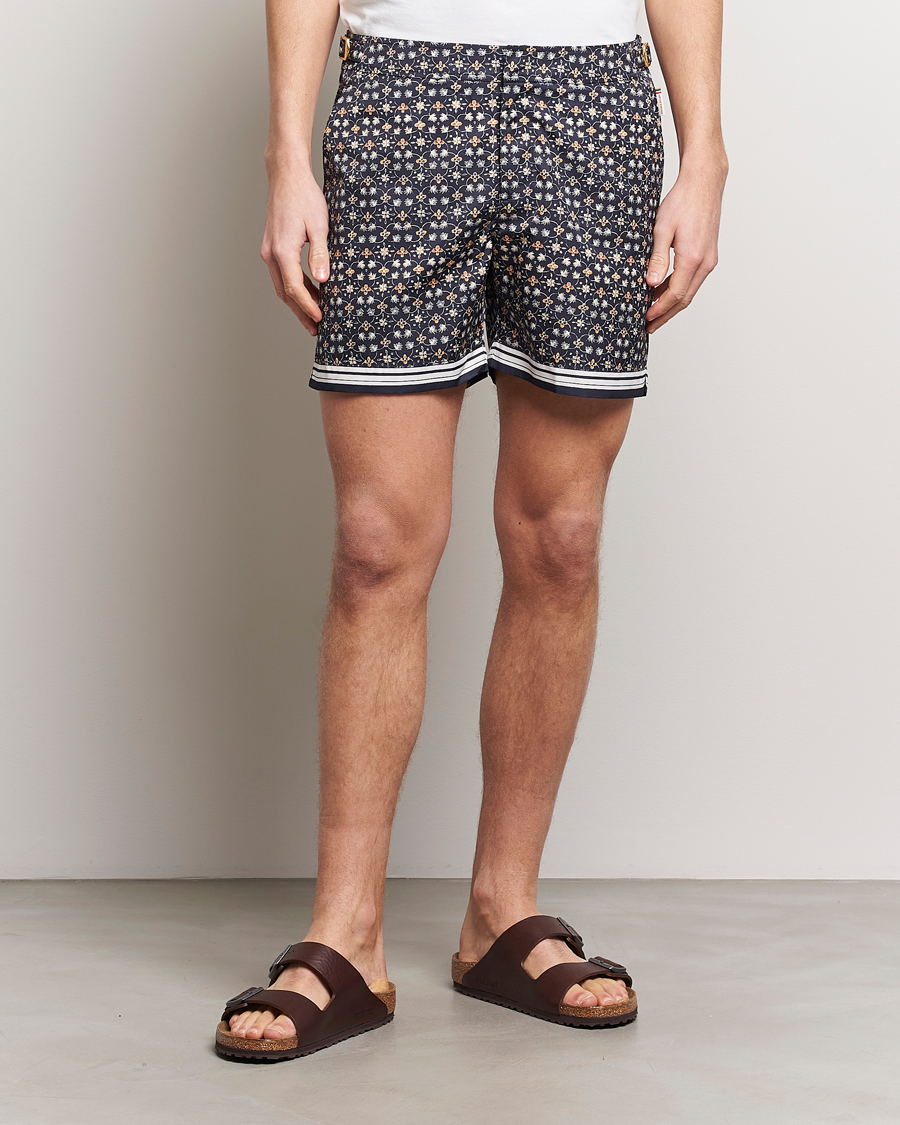 Hombres | Bañadores | Orlebar Brown | Bulldog Fiore Swimshorts Night Iris