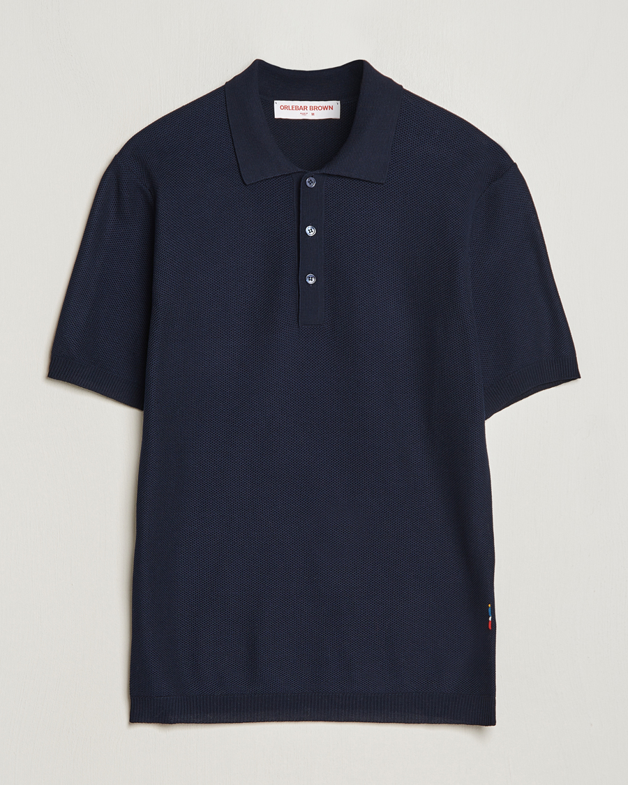 Hombres | Polos | Orlebar Brown | Maranon Knitted Polo Night Iris