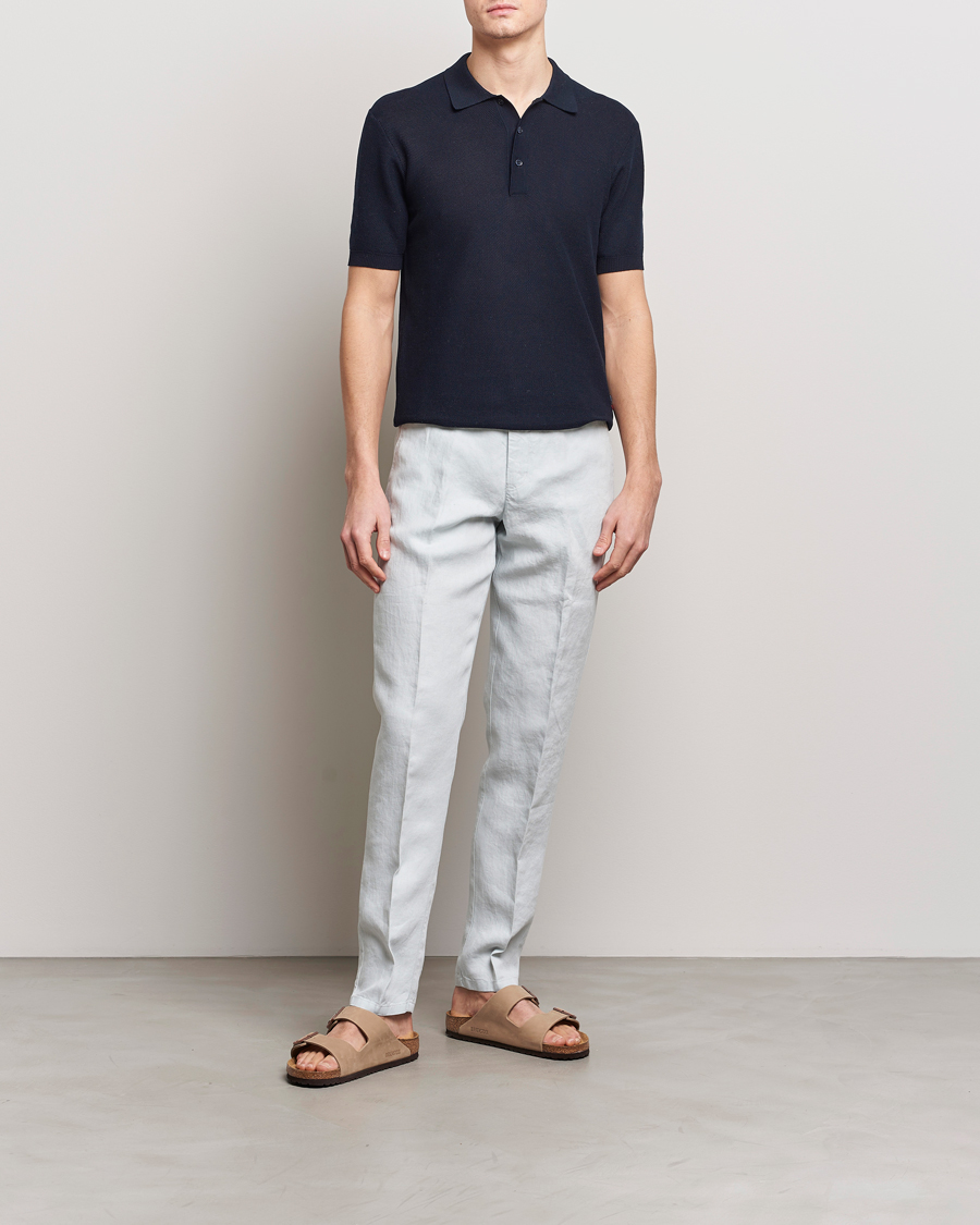 Hombres | Polos | Orlebar Brown | Maranon Knitted Polo Night Iris