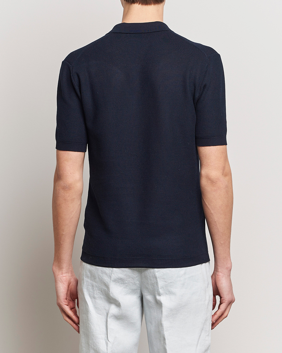 Hombres | Polos | Orlebar Brown | Maranon Knitted Polo Night Iris