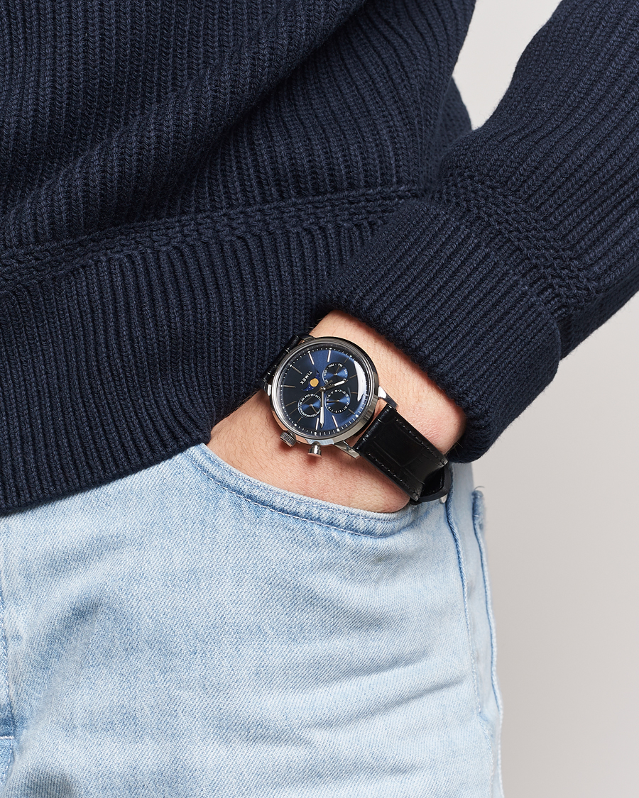 Hombres | Ropa | Timex | Marlin Moon Phase Quartz 40mm Blue Dial