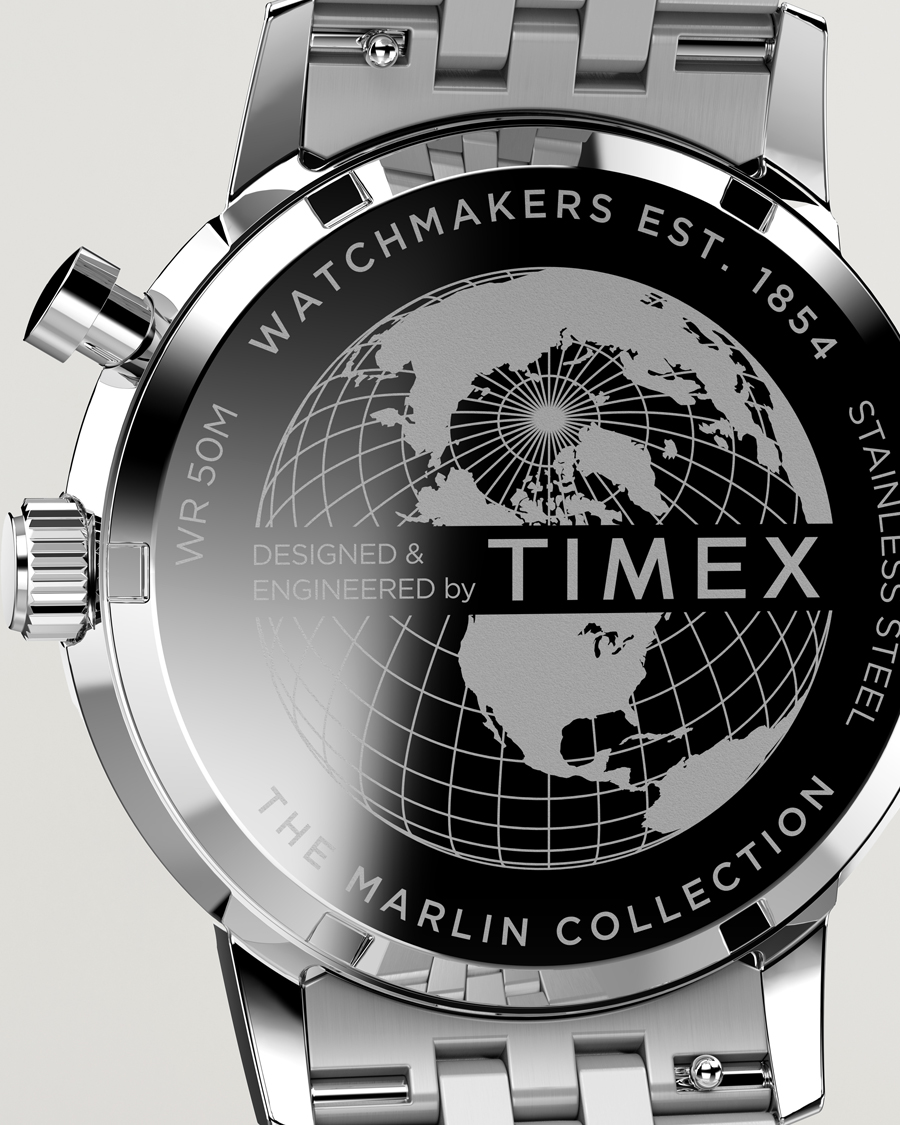Hombres | Timex Marlin Moon Phase Quartz Steel 40mm Blue Dial | Timex | Marlin Moon Phase Quartz Steel 40mm Blue Dial
