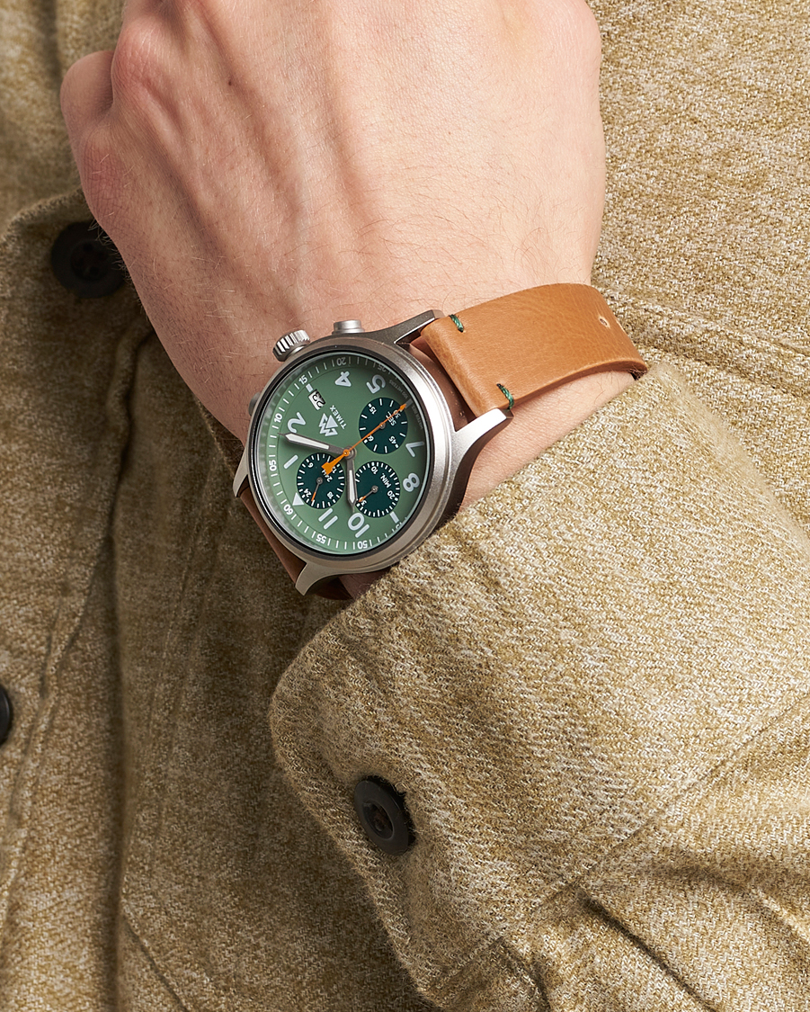 Hombres | Timex Expedition North Sierra Chronograph 42mm Green Dial | Timex | Expedition North Sierra Chronograph 42mm Green Dial