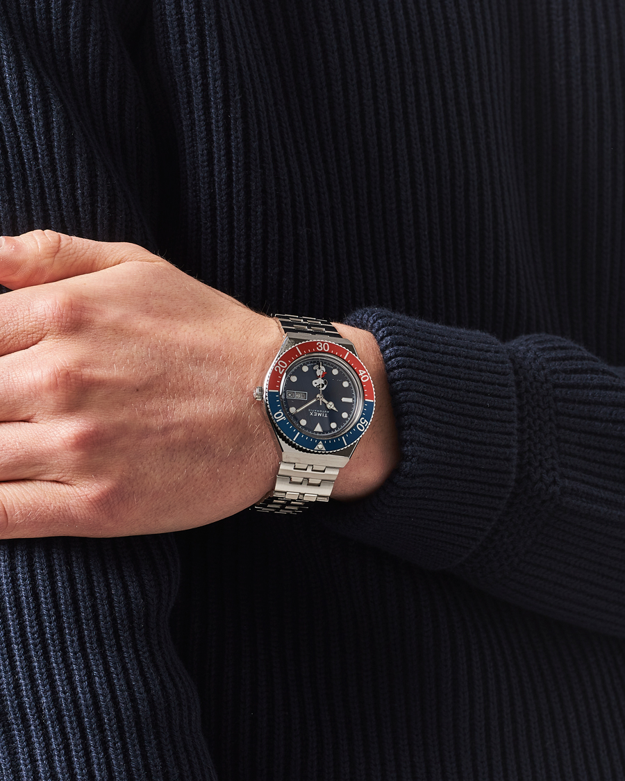 Hombres | Timex M79 X Peanuts Masked Marvel Automatic 40mm Blue Dial | Timex | M79 X Peanuts Masked Marvel Automatic 40mm Blue Dial