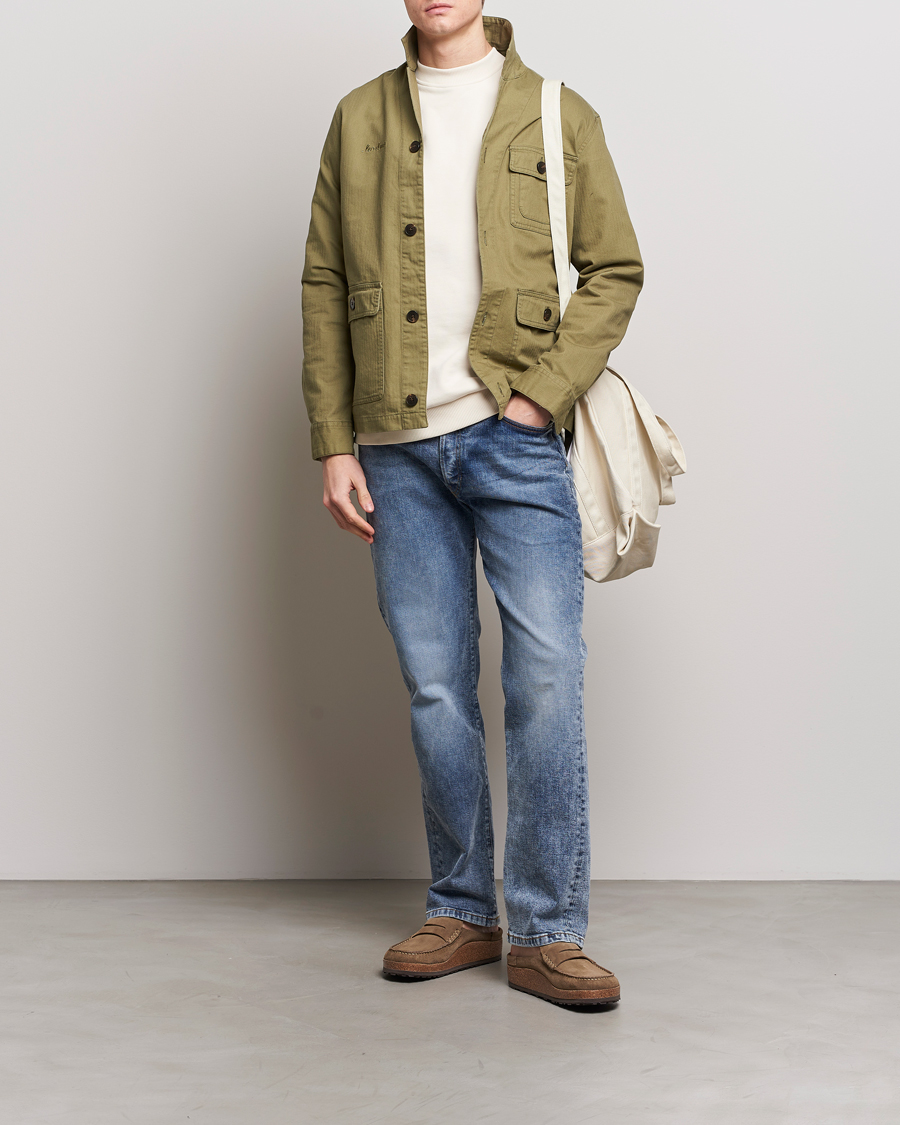 Hombres | Camisas | LES DEUX | Lester Fatigue Shirt Surplus Green