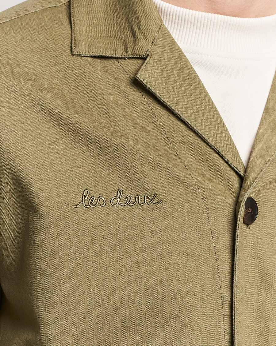 Hombres | Camisas | LES DEUX | Lester Fatigue Shirt Surplus Green