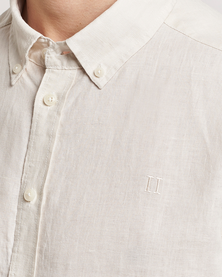Hombres | Camisas | LES DEUX | Kristian Linen Button Down Shirt Ivory