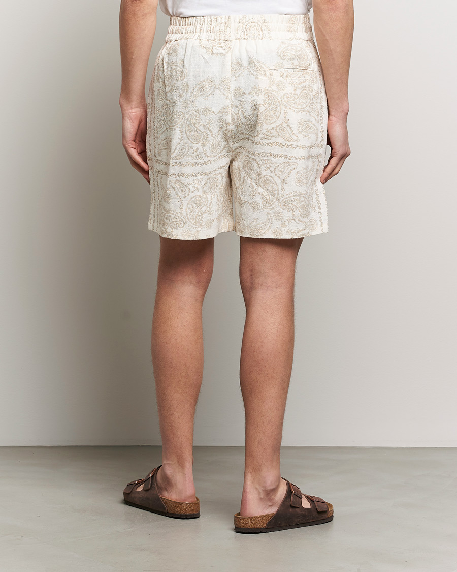 Hombres | Pantalones cortos | LES DEUX | Lesley Paisley Shorts Light Ivory