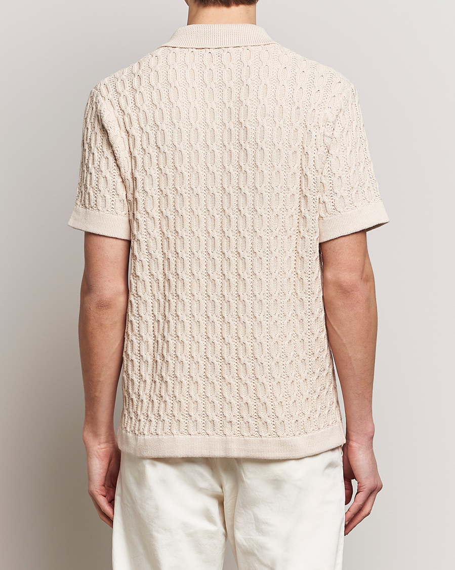 Hombres | Camisas | LES DEUX | Garret Knitted Short Sleeve Shirt Ivory