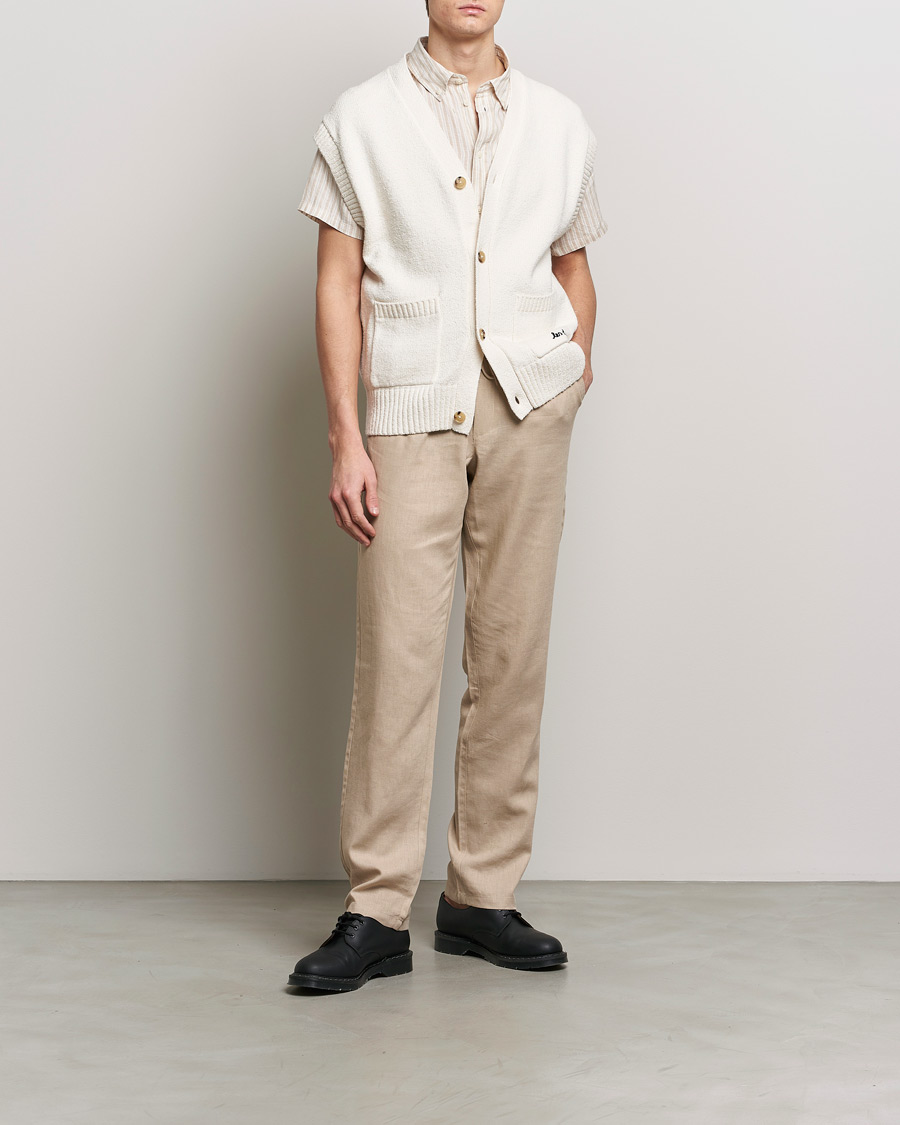 Hombres | Pantalones | LES DEUX | Patrick Linen Pants Light Desert Sand