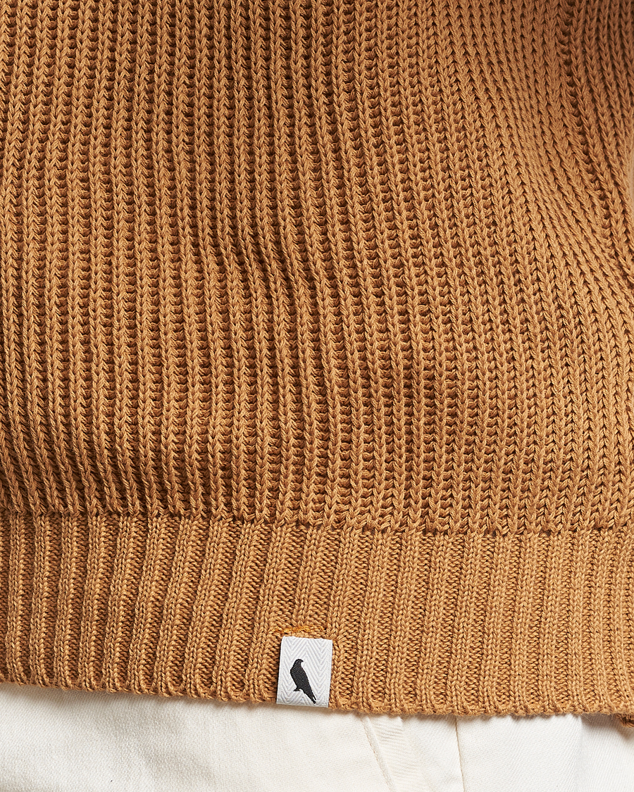 Hombres | Jerséis y prendas de punto | Peregrine | Harry Organic Cotton Sweater Amber