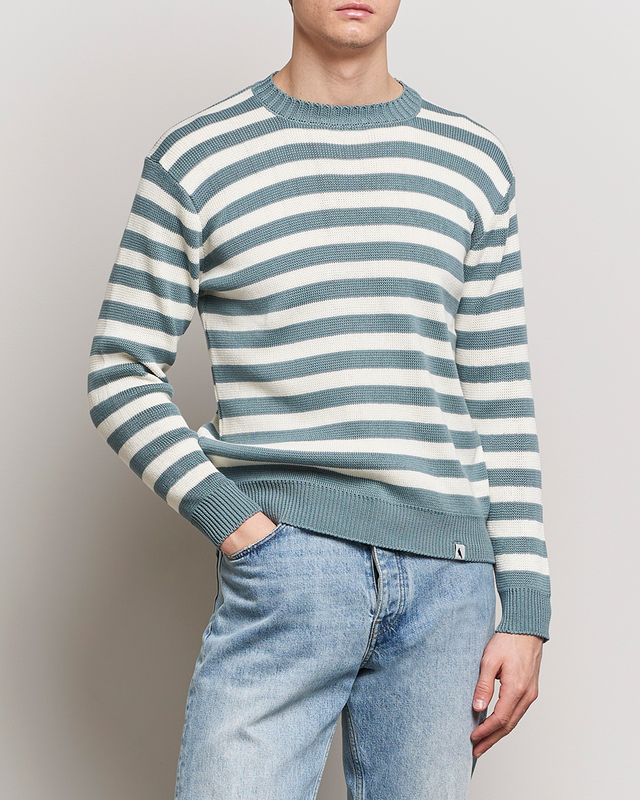 Hombres | Jerseys de punto | Peregrine | Richmond Organic Cotton Sweater Lovat