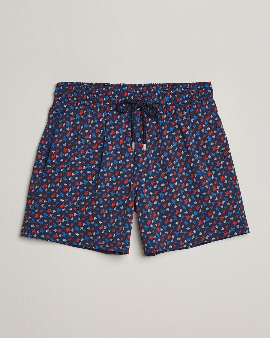 Hombres | Bañadores | Vilebrequin | Moorea Printed Swimshorts Bleu Marine