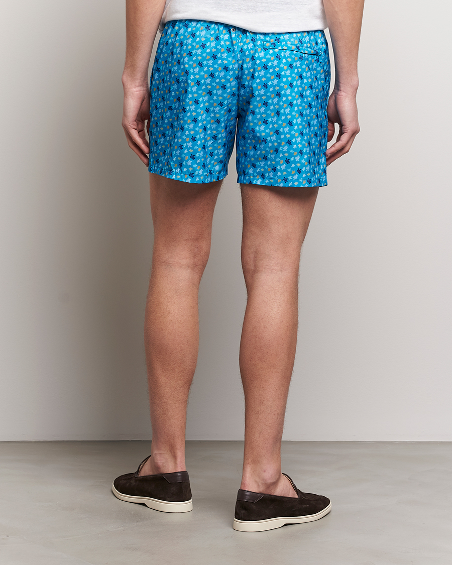Hombres | Bañadores | Vilebrequin | Mahina Printed Swimshorts Bleu Hawaii
