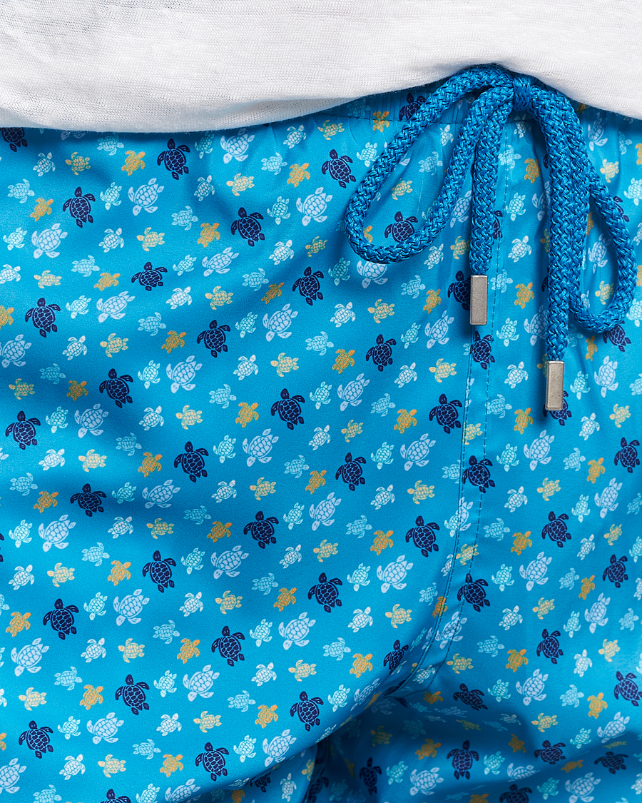 Hombres | Bañadores | Vilebrequin | Mahina Printed Swimshorts Bleu Hawaii