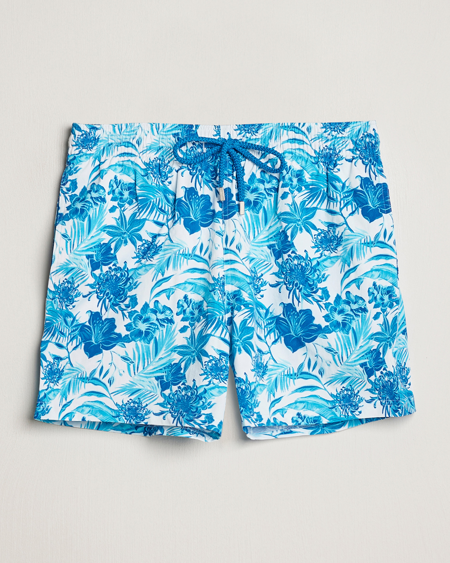 Hombres | Bañadores | Vilebrequin | Moorise Printed Swimshorts Blanc