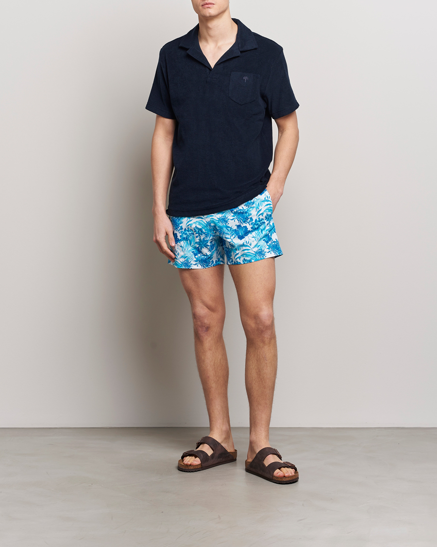 Hombres | Bañadores | Vilebrequin | Moorise Printed Swimshorts Blanc