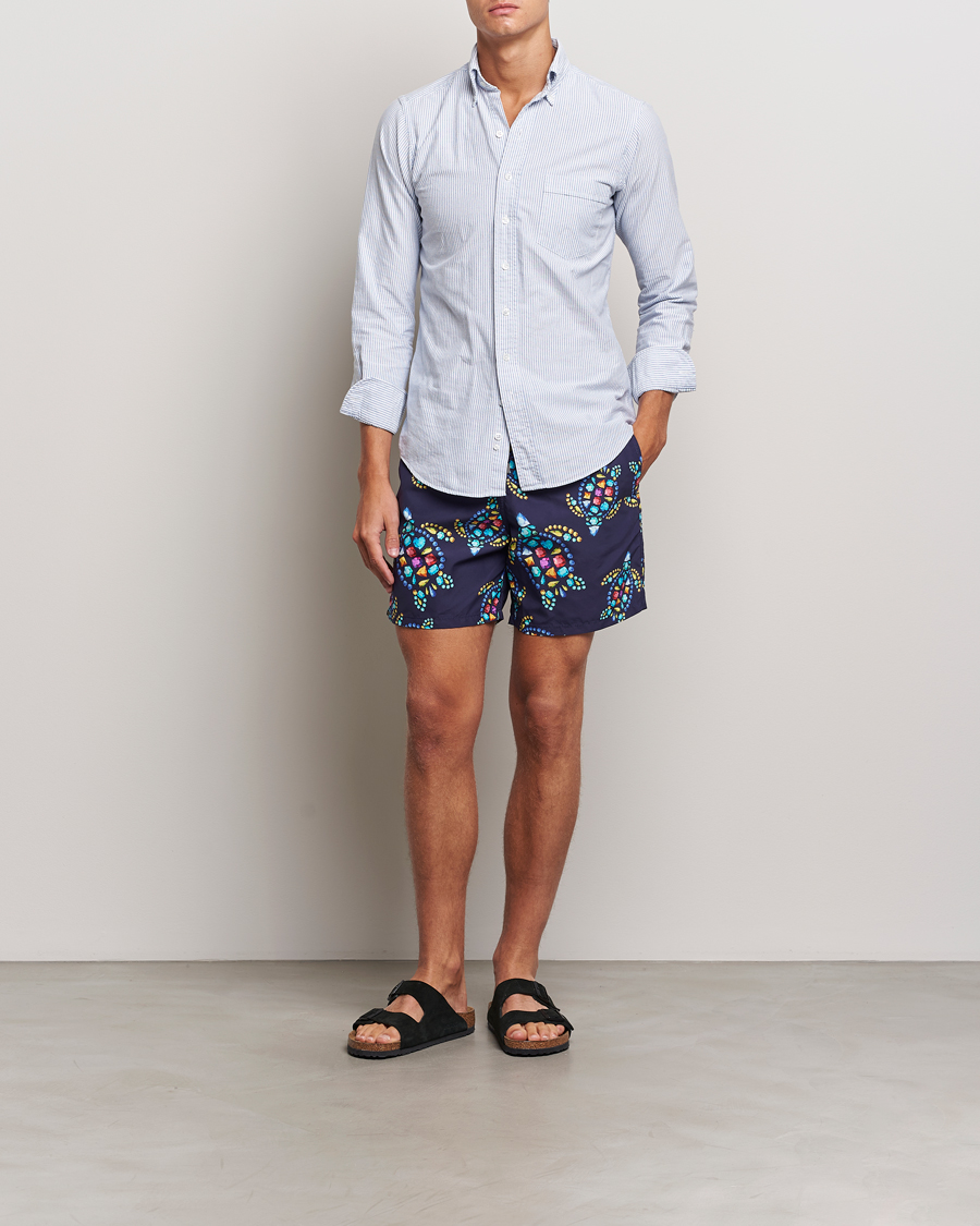 Hombres | Bañadores | Vilebrequin | Moorea Printed Swimshorts Minuit