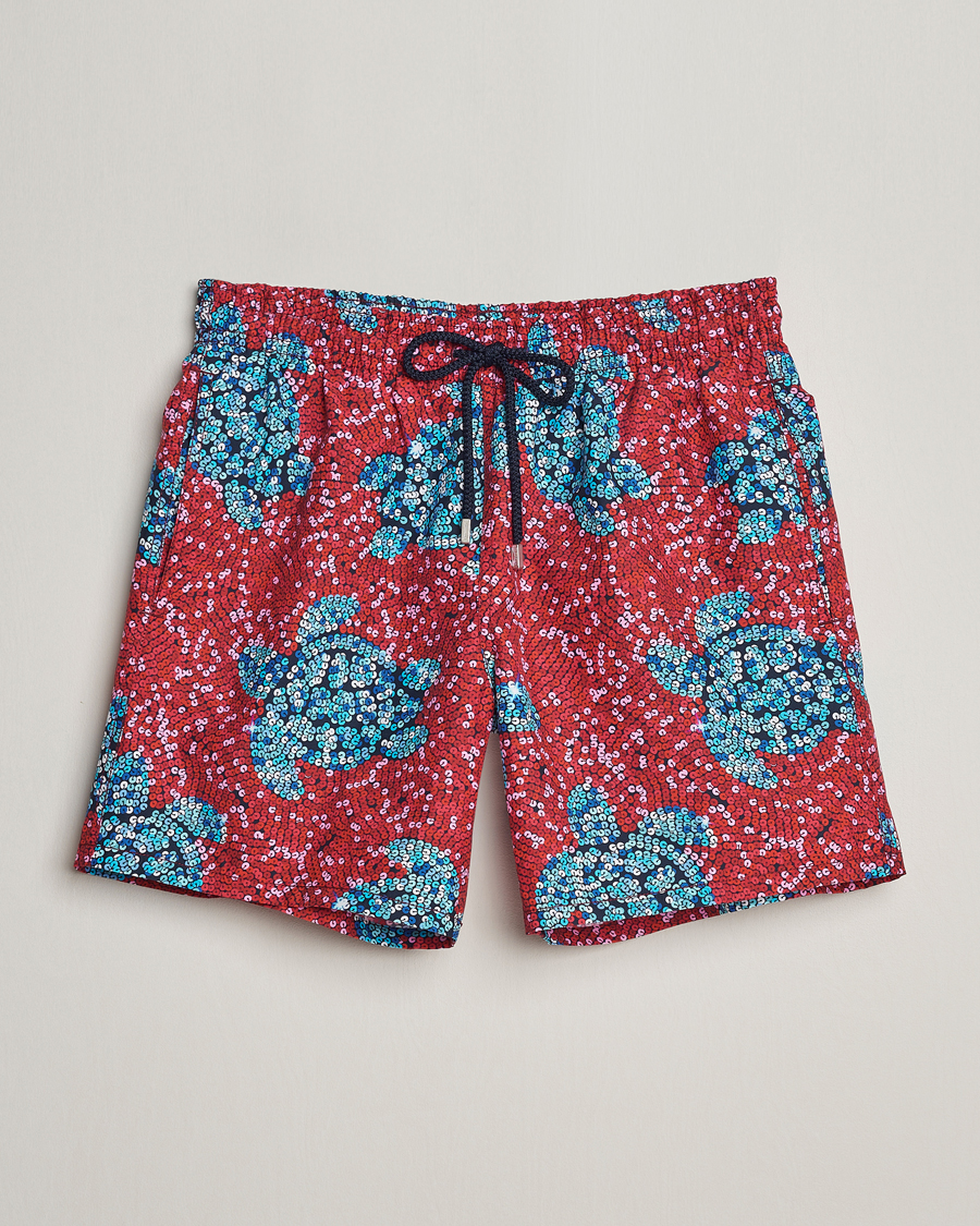 Hombres | Bañadores | Vilebrequin | Moorea Printed Swimshorts Merlot