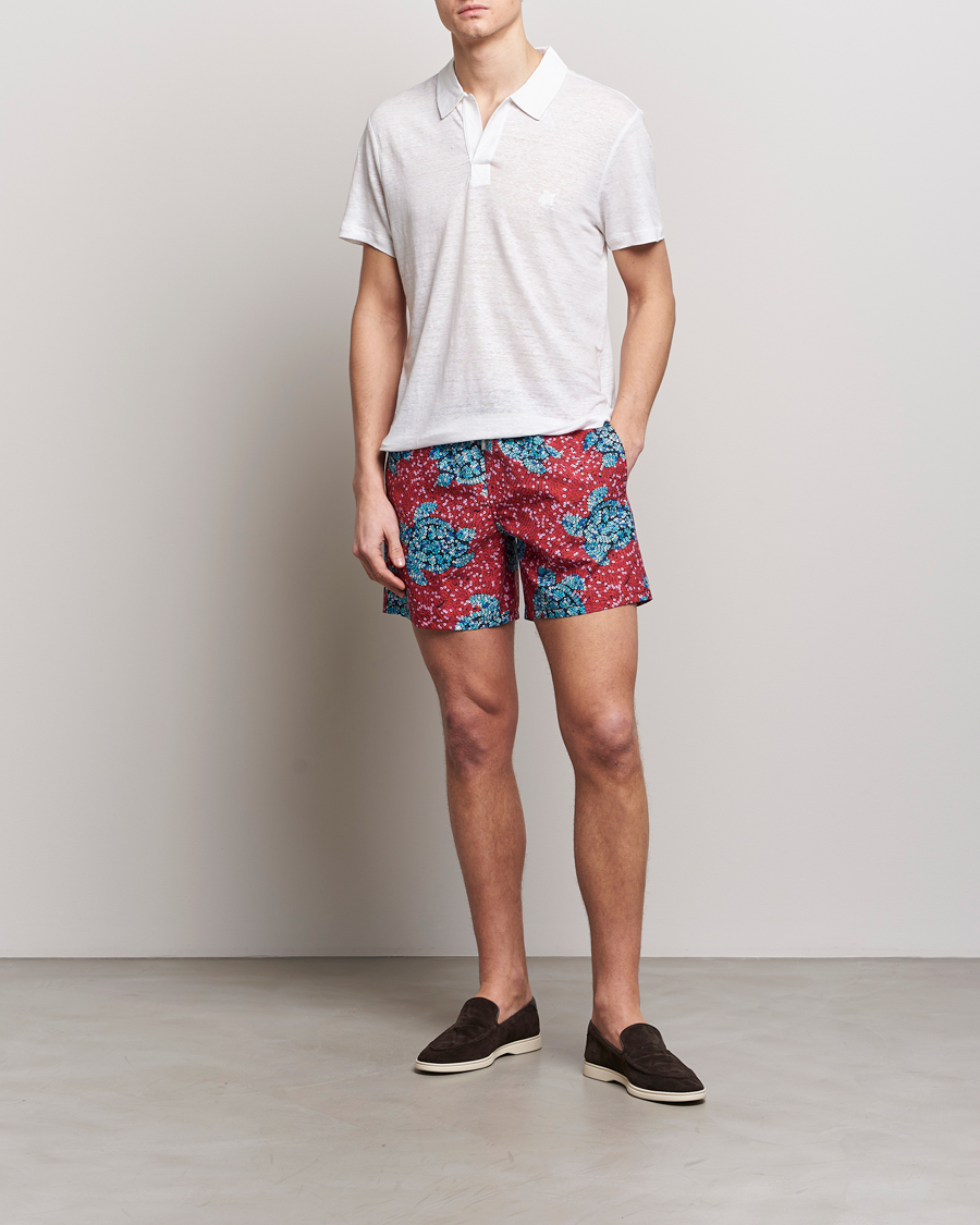 Hombres | Bañadores | Vilebrequin | Moorea Printed Swimshorts Merlot