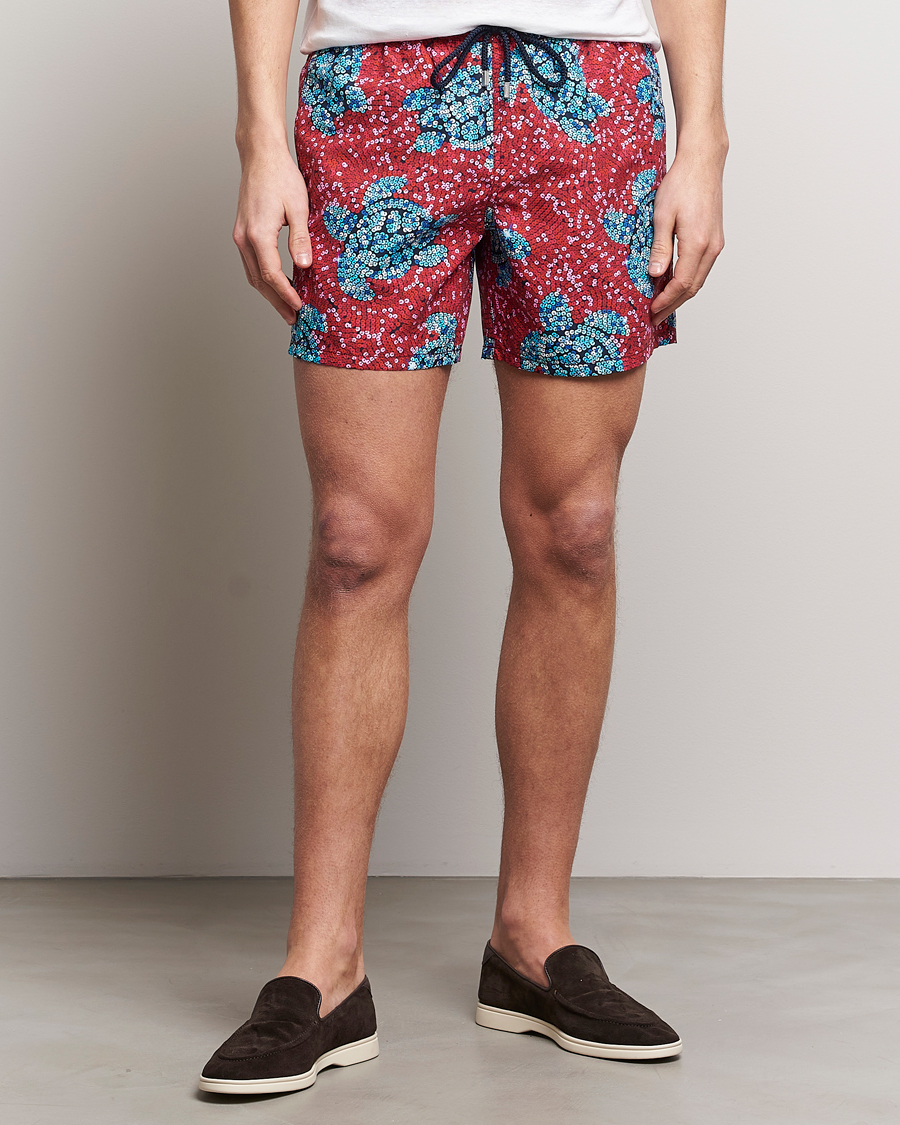 Hombres | Bañadores | Vilebrequin | Moorea Printed Swimshorts Merlot