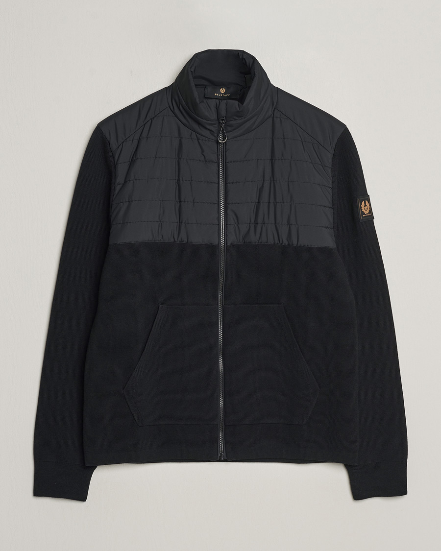 Hombres | Jerséis y prendas de punto | Belstaff | Venture Hybrid Full Zip Black