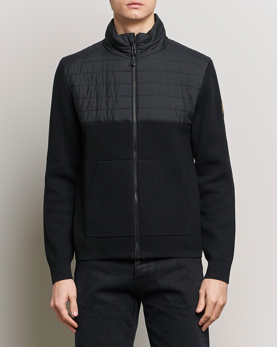 Hombres | Jerséis y prendas de punto | Belstaff | Venture Hybrid Full Zip Black