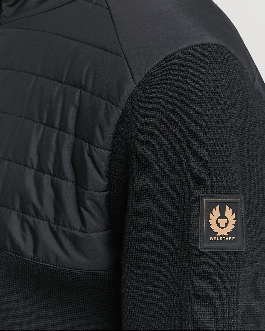 Hombres | Jerséis y prendas de punto | Belstaff | Venture Hybrid Full Zip Black