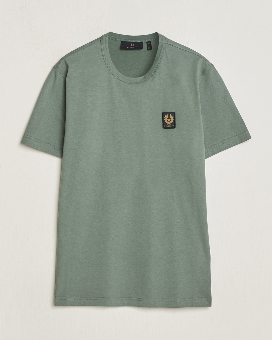 Hombres | Camisetas | Belstaff | Cotton Logo T-Shirt Mineral Green