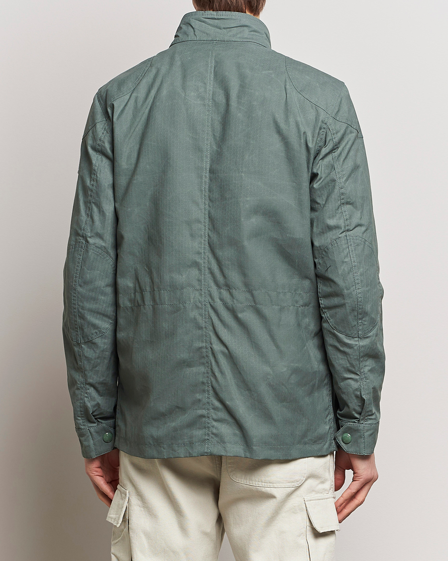 Hombres | Abrigos y chaquetas | Belstaff | Landsport Dry Wax Fieldmaster Mineral Green