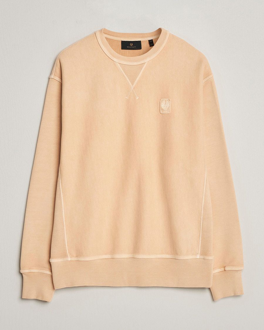Hombres | Jerséis y prendas de punto | Belstaff | Outliner Cotton Crew Neck Peach