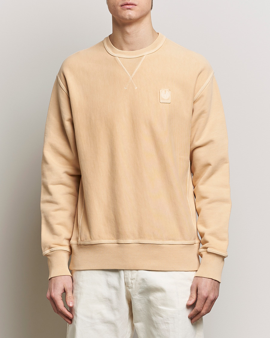 Hombres | Jerséis y prendas de punto | Belstaff | Outliner Cotton Crew Neck Peach