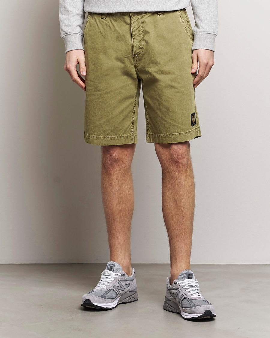 Hombres | Pantalones cortos chinos | Belstaff | Dalesman Cotton Shorts Aloe